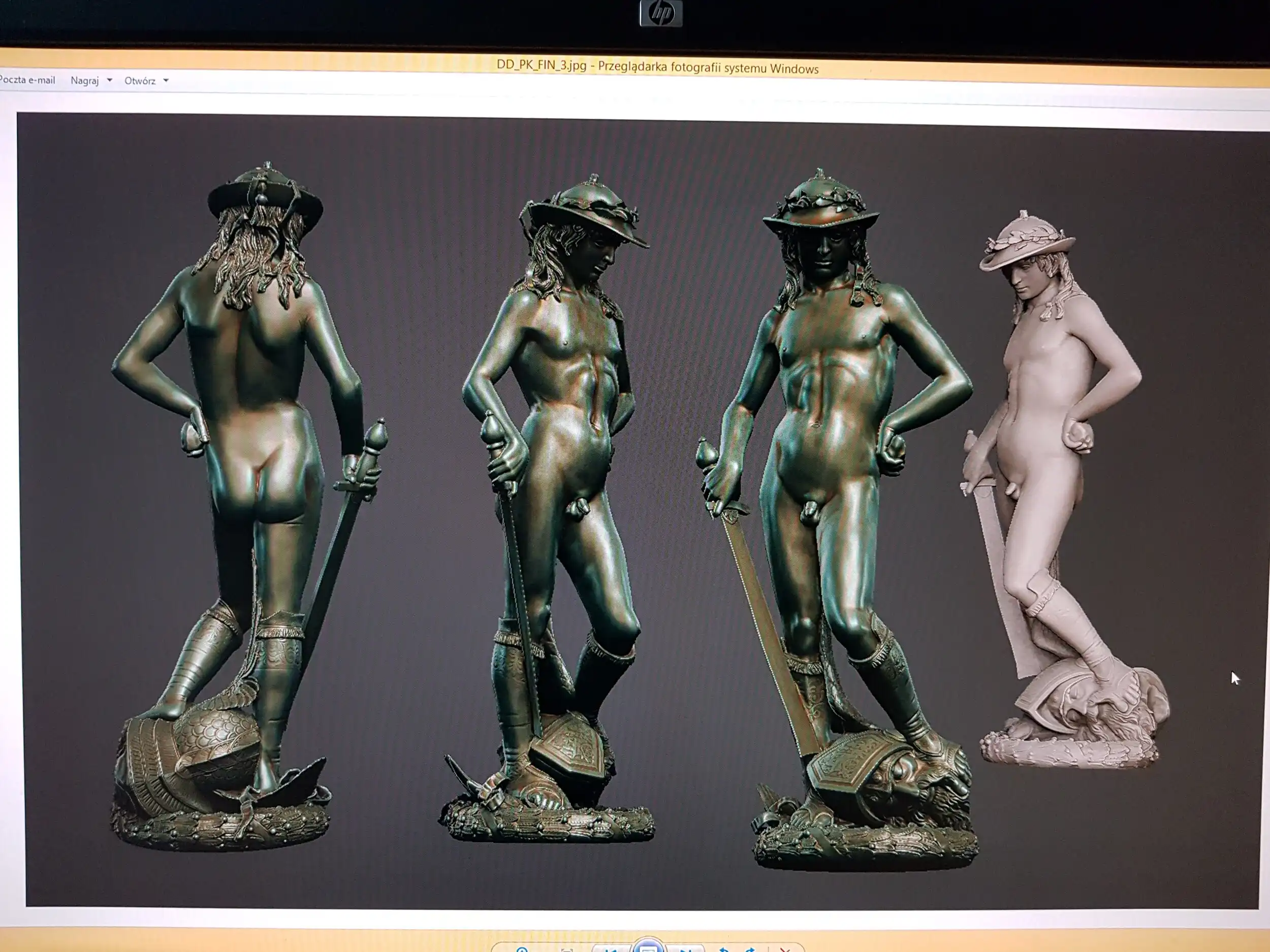 Kopia rzeźby Dawid Donatella