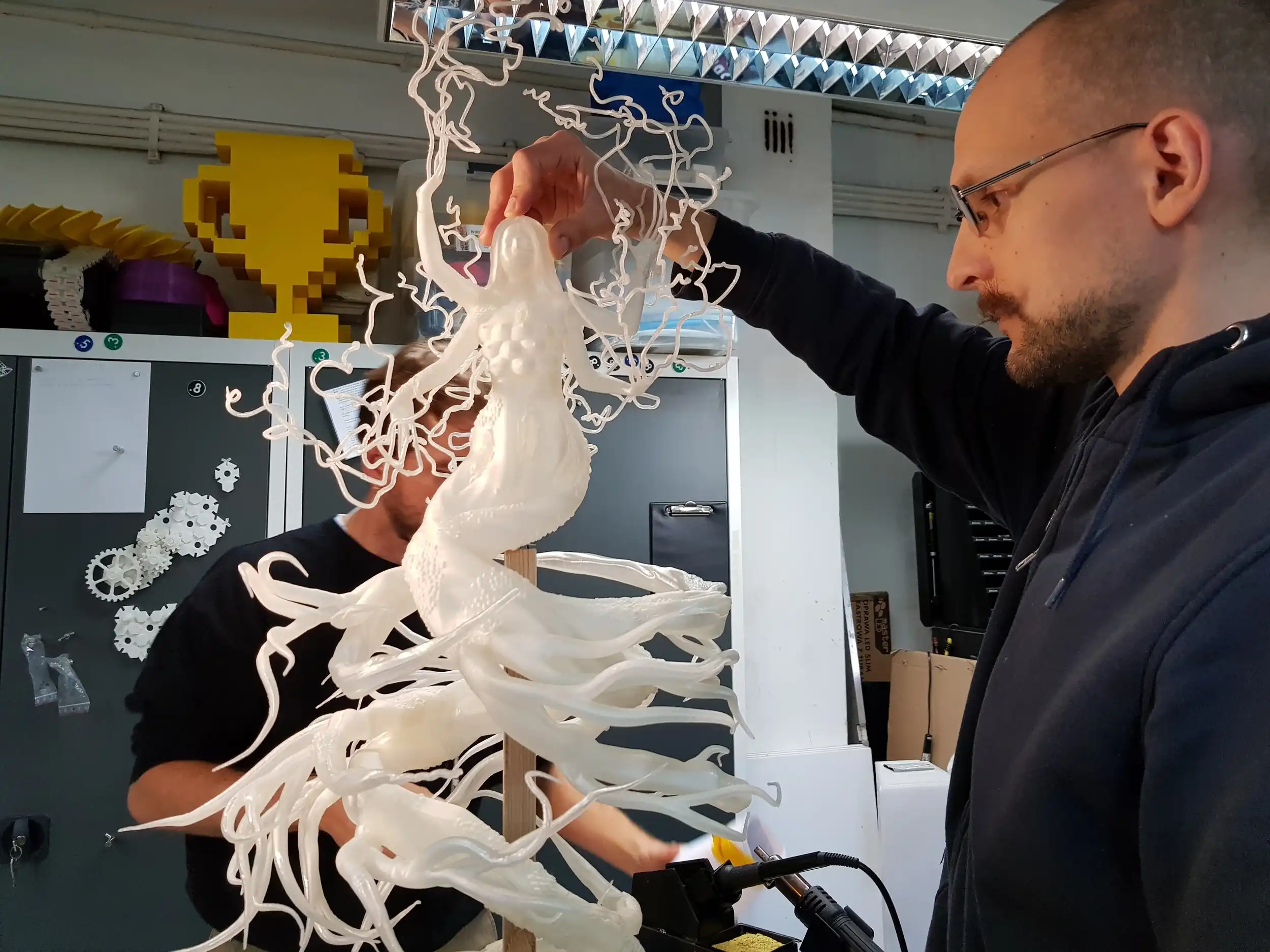 Rzeźba drukowana w 3D na wystawę Arobala w Muzeum Śląskim w Katowicach